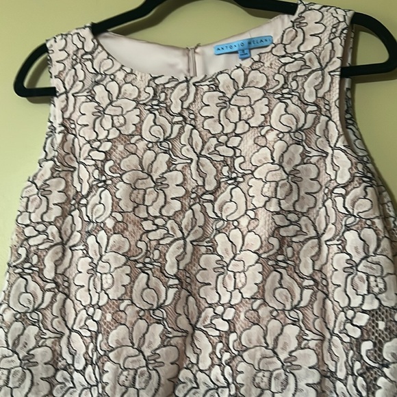 Antonio Melani Emma Lace pink black Dress  size 2 - Picture 2 of 10